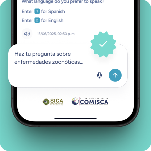 Avi chatbot en acción